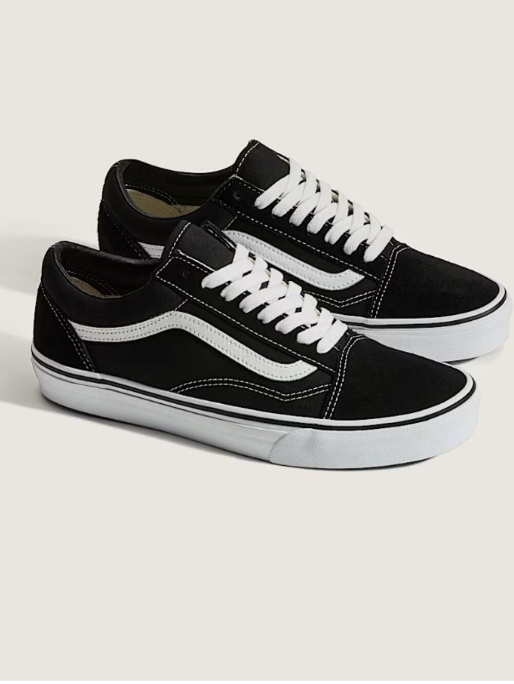 Vans Old Skool Black with White Stripe Low-Top Sneakers